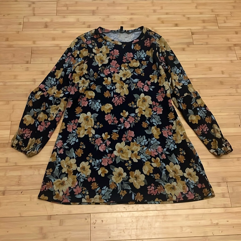As U Wish floral long sleeve dress